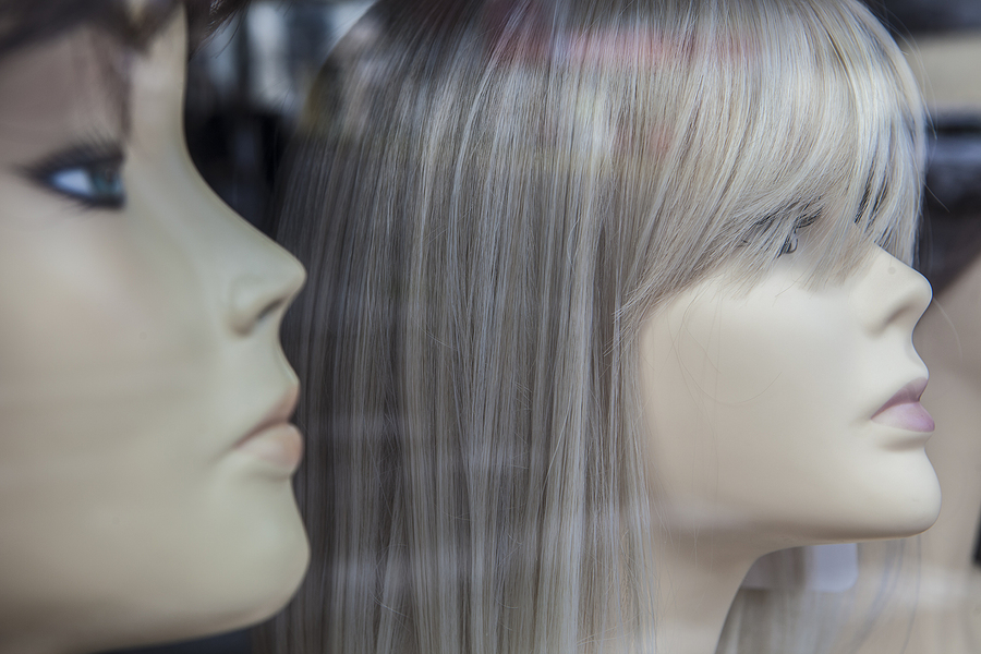 Wigs Shop Mannequins Display.